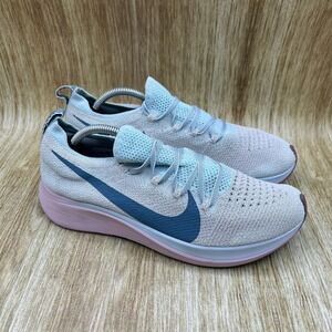 Nike Zoom Fly Flyknit Women's Size 9 Glacier Blue‎ Running Shoes AR4562-444